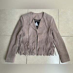 Mister Zimi Tan Fringe Jacket